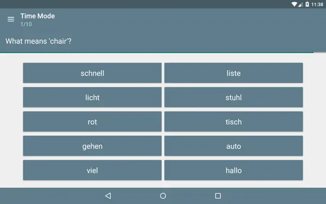 Vocabletrainer android App screenshot 1